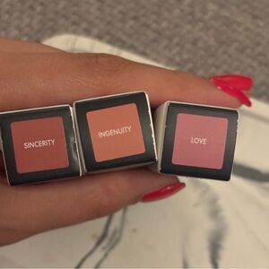 BareMinerals Lip Gloss Balm Set of 3 – Love, Sincerity, Ingenuity – Brand New